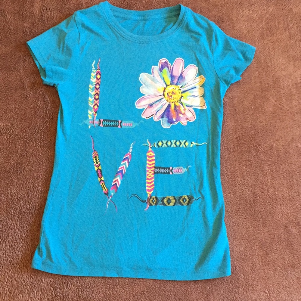 Blue flower shirt